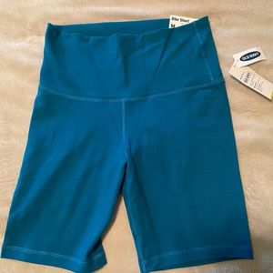 blue old navy bike shorts size medium NWT